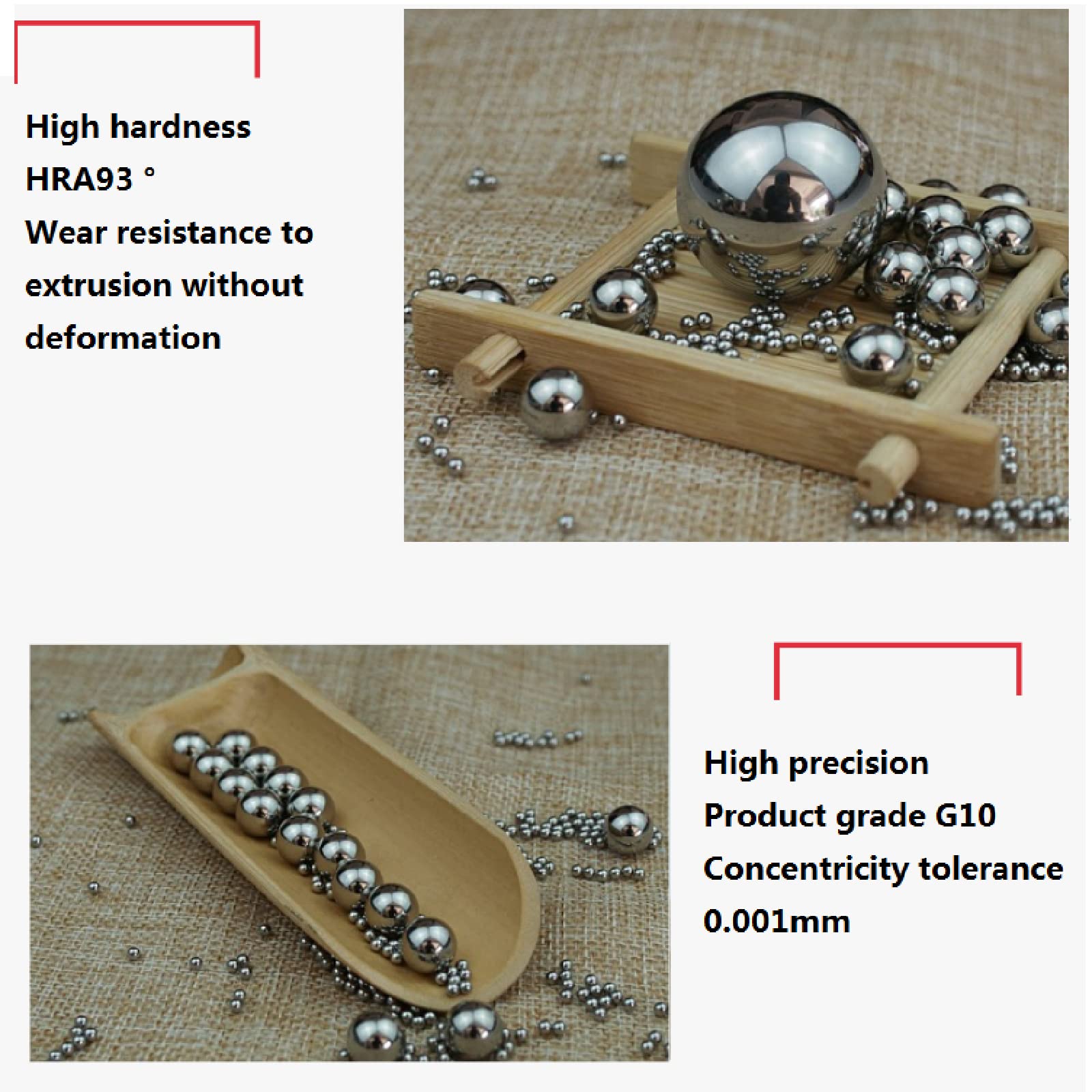 Bille en acier au tungstène YG6, bille en carbure de tungstène cimenté, diamètre: bille en acier au tungstène au carbure cimenté de précision de 8,0 mm,8,0 mm [11 pièces]