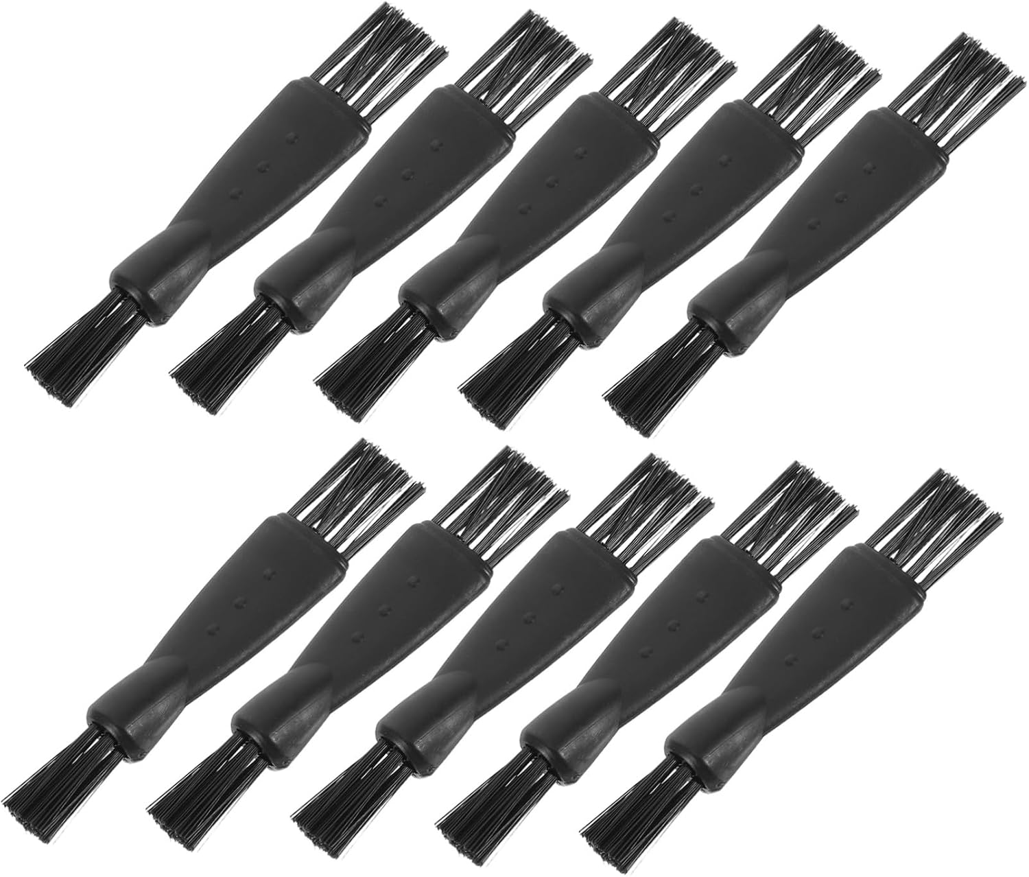 FOMIYES 10Pcs Dual Head Electric Shaver Cleaning Brush for Men Portable Razor Cleaner Hair Clipper Brush for Travel and Home Grooming