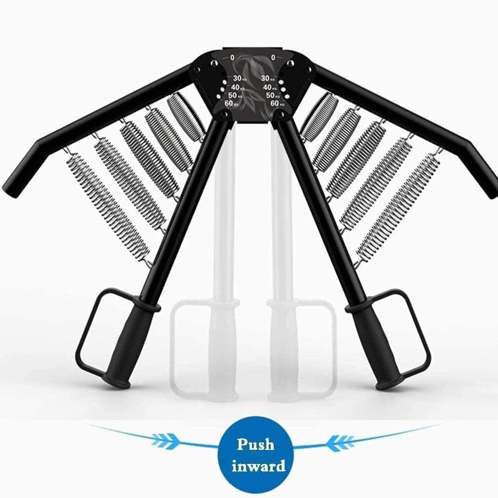 Power Twister Arm Exerciser, Regulowany Ekspander Klatki Piersiowej Z Oporem 4,5-50 Kg (40-50 Kg), Czterostopniowa Regulacja, Miękki Gumowy Uchwyt Do Ćwiczeń Ramion, Przedramion, Bicepsów