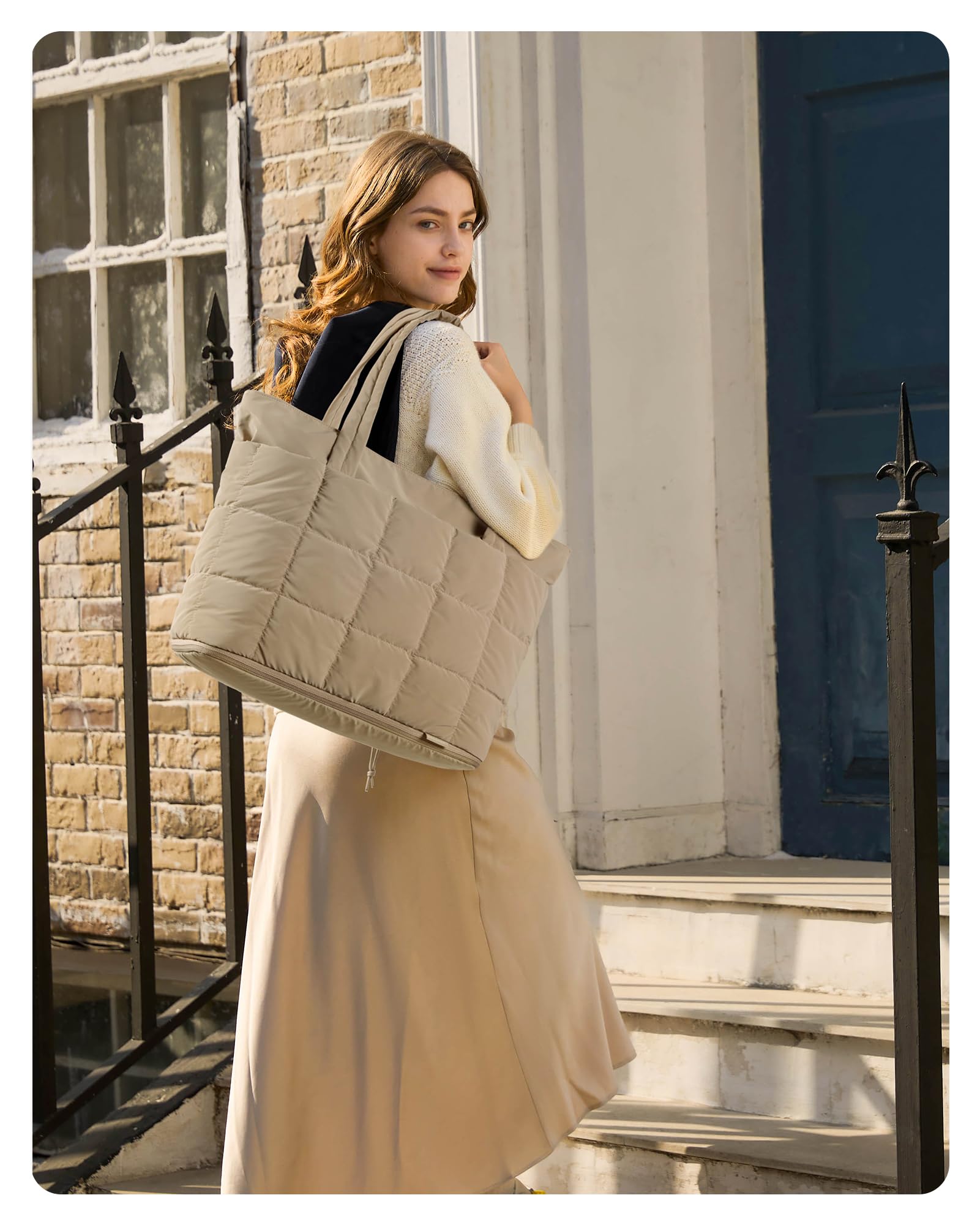 bagsmart Bolso de mano para mujer, grande, ampliable, bolsa de viaje, bolsa de viaje, impermeable, bolsa de clínica, bolsa de deporte, bolsa de mano hinchable, equipaje de mano con cremallera para