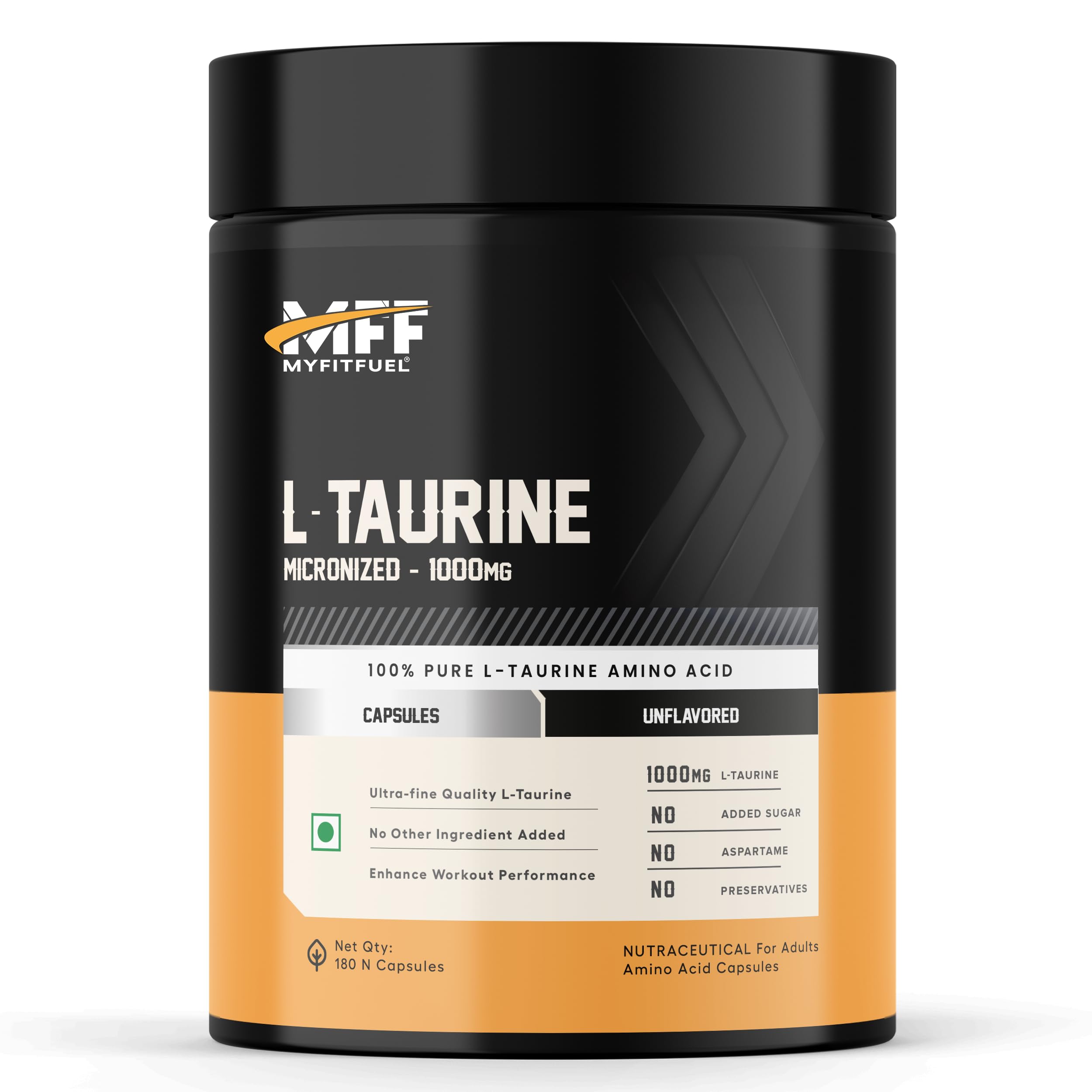 L-Taurine (1000mg) 180 Capsules