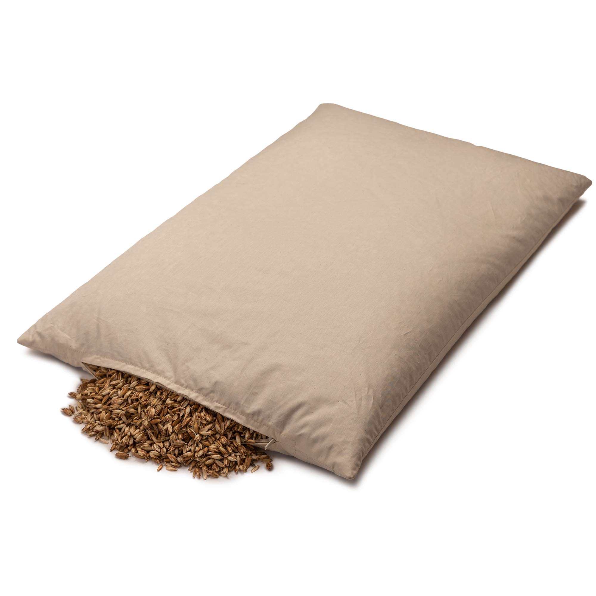 Giraffenland Coussin Bio à l´épeautre 40x60cm, Percale Bio + garnissage Bio, Directement rempli | Non coloré et Non Blanchi | Coussin, Oreiller