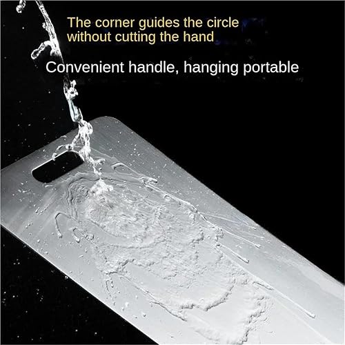 Miniatura 4 de Stainless Steel Cutting Board Stainless Steel Panel and Chopping Board Kitchen Household Thickened Double Sided Cutting Block Kneading Dough(39x28cm)