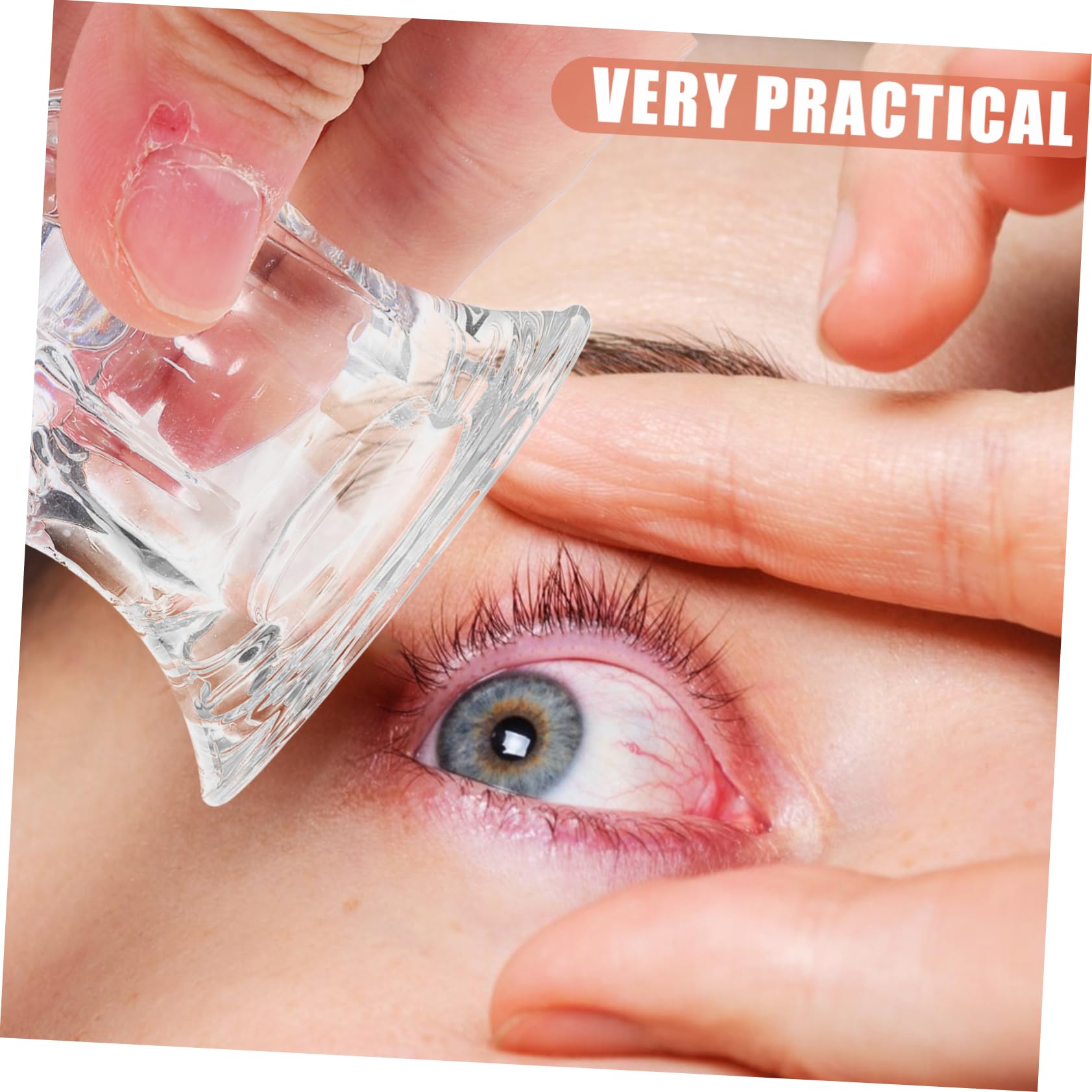 TOPBATHY 3 Sätze Augenspülbecher Reisen Waschen Wassergläser Tragbarer Augenbadbecher Tragbare Augenspülung Tasse Reise-augenmuscheln Augenmuscheln Zur Augenspülung Glas 2 Stück * 3