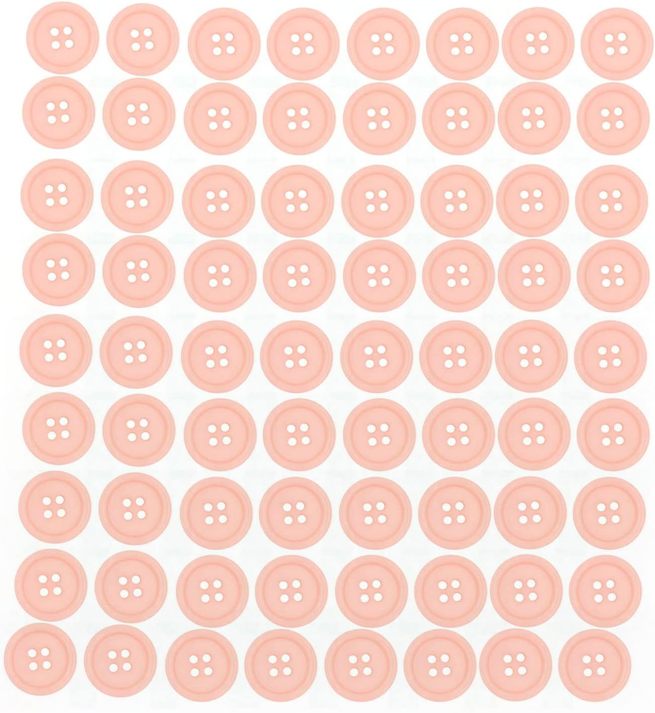 Lilaly 50 PCS 5/8 Inch Resin Buttons - 4 Holes, Sky Blue, For Sewing Sweaters, DIY Crafts & Scrapbooking