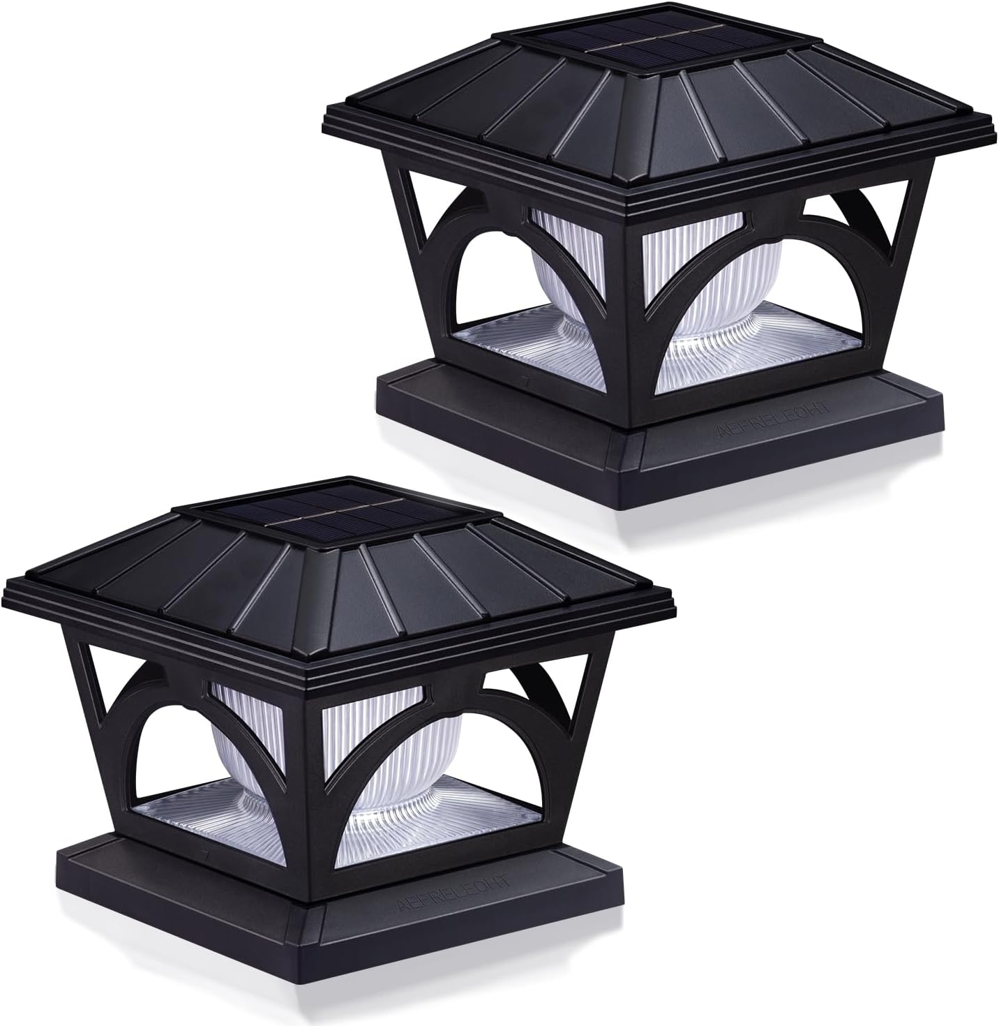 AEFRELEOHT Solar Post Cap Lights, 9 Colors to Choose, 20 Lumens, Warm