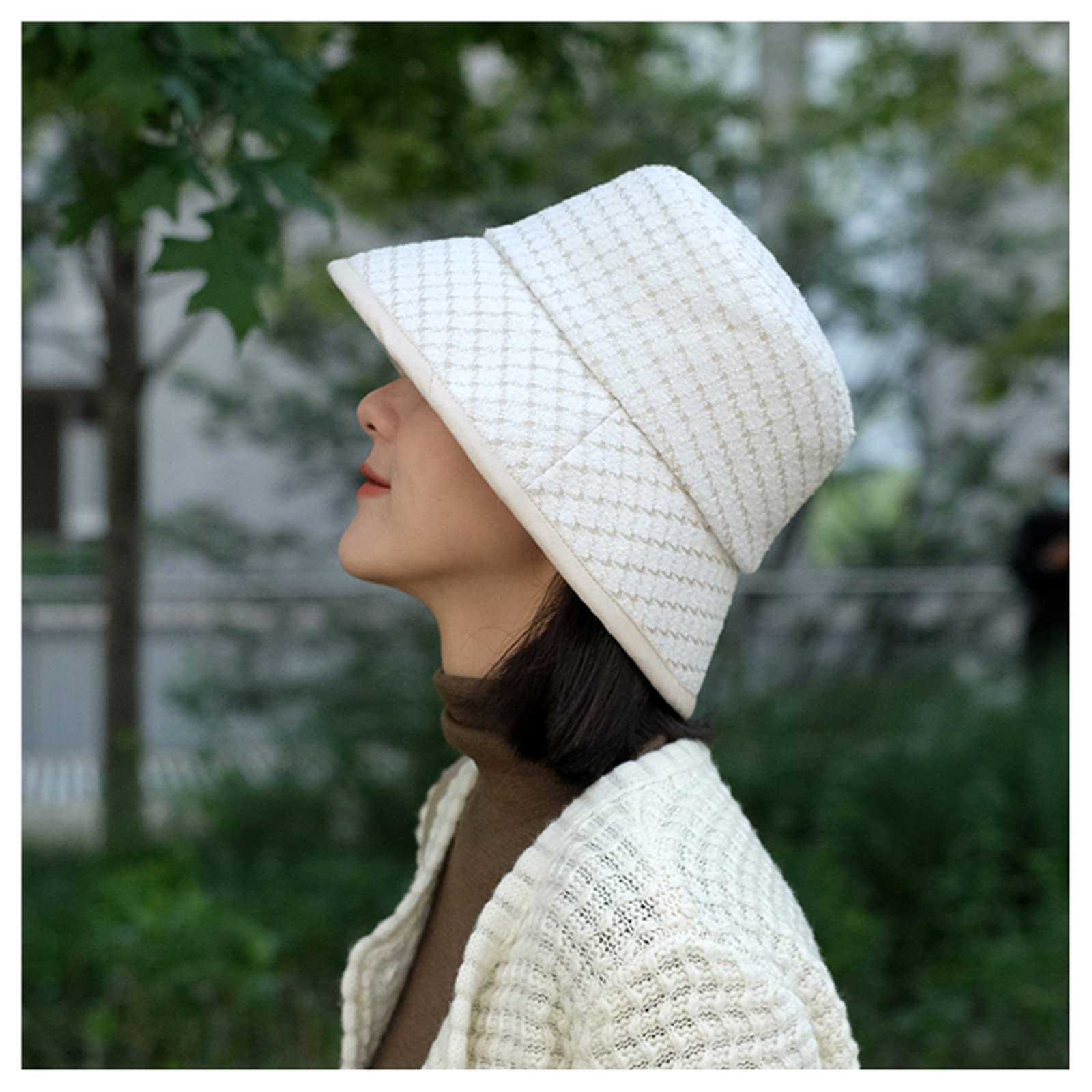 ZYC Cappello di Lana da Donna, Abito da Donna in Feltro Cappello Cappello Cappello Feltro Cappello Inverno Cappello Invernale