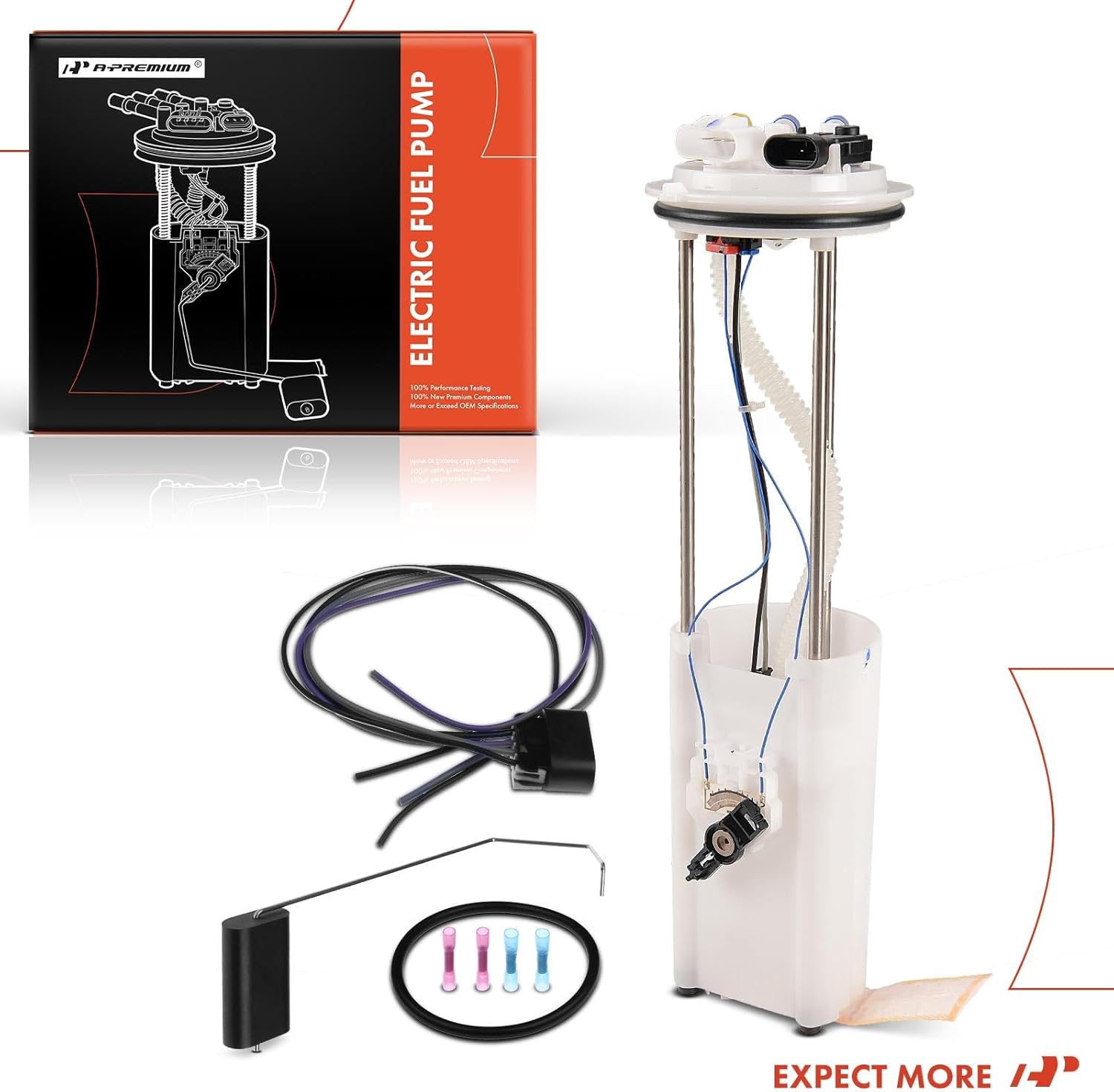 A-Premium Electric Fuel Pump Module Assembly with Pressure Sensor Compatible with Chevrolet S10 1996 & GMC Sonoma 1996 & Isuzu Hombre 1996, L4 2.2L Gas, Replace# 19179984, 25163486