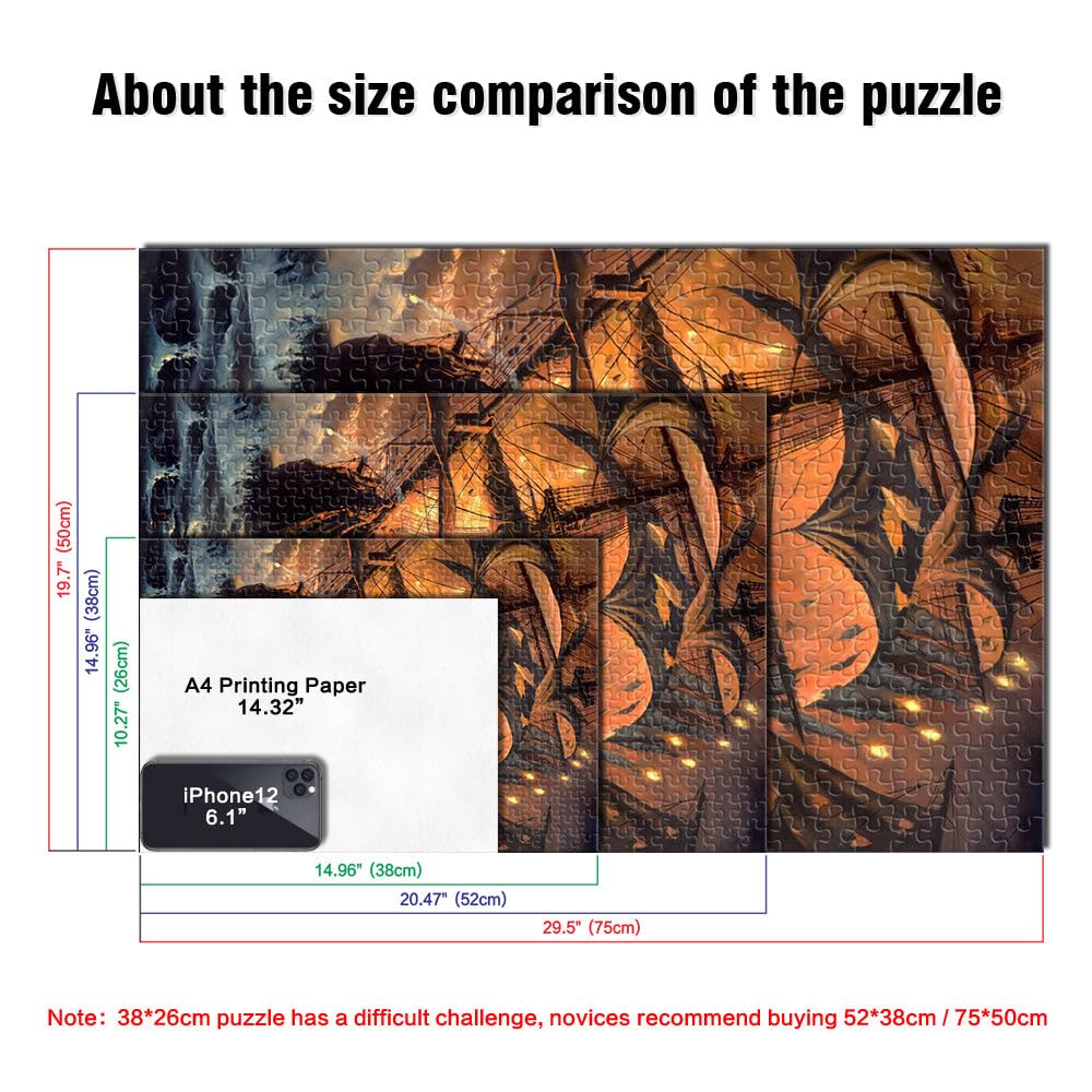 puzzle 2000 pezzi per adulti Nave pirata Giocattoli che creano dipendenza e sfidano l'intelligenza del cervello Idee regalo 70x100cm
