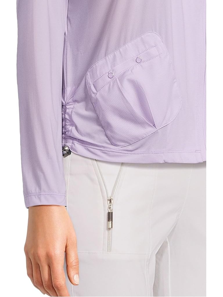 Pink Jamie Sadock Sunsense 35 SPF Lightweight Full Zip Jacket
