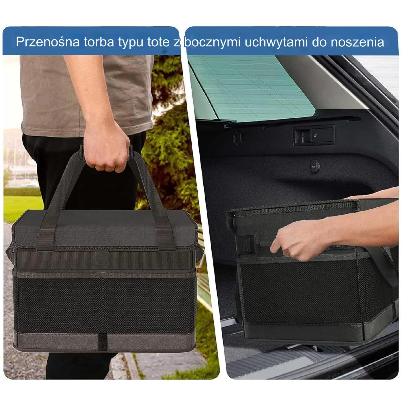 Podró? Torba Ch?odz?ca - Przeno? Saszetka o Du?ej Pojemno?ci | Nieprzepuszczalna Sk?adana Torba Termiczna - Do Kempingu Rekreacji Grillowania Podró?y Outdoor Parku Pla?y Dla Rodziny Wycieczki