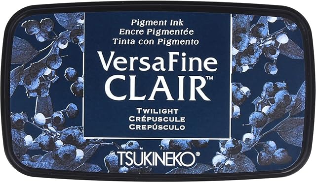 Tsukineko Twilight Versafine Clair Ink Pad, Synthetic Material, Blue, 5.6 x 9.7 x 2.3 cm