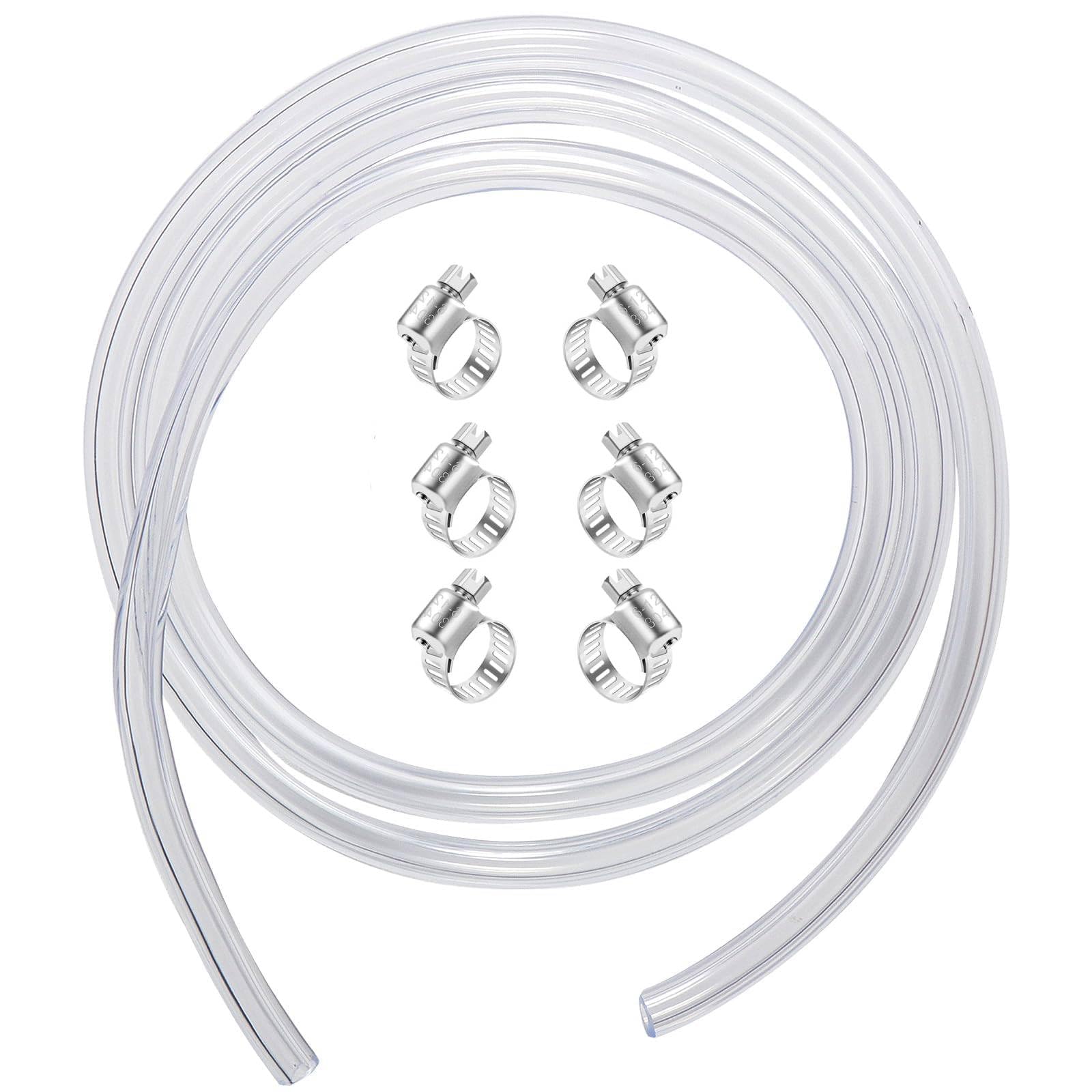 WELLBOM 5FT Beer Line Tubing for Home Brewing, 3/16" ID 7/16" OD Tube