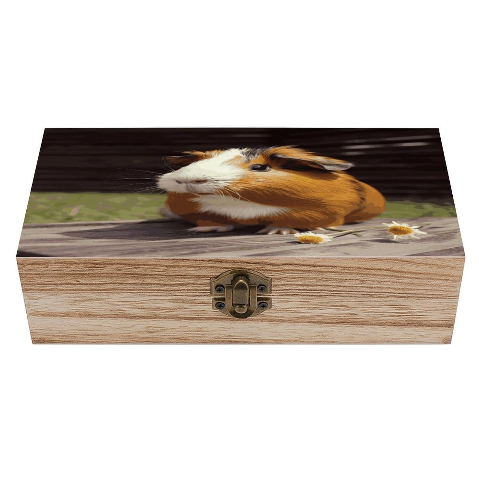 Adfgyerh Style Smiling (5) Bins Solid Wood，Jewelry Box Retro And Exquisite，Storage Box Used For Storing Photos, Souvenirs, Letters, Gifts, And Jewelry.