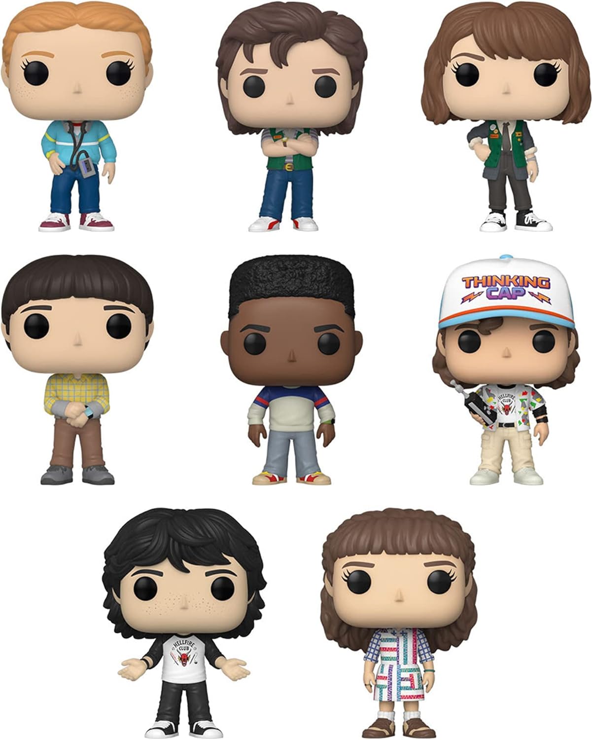 Funko Pop! Stranger Things Season 4 Set of 8 - Eleven, Mike Wheeler ...