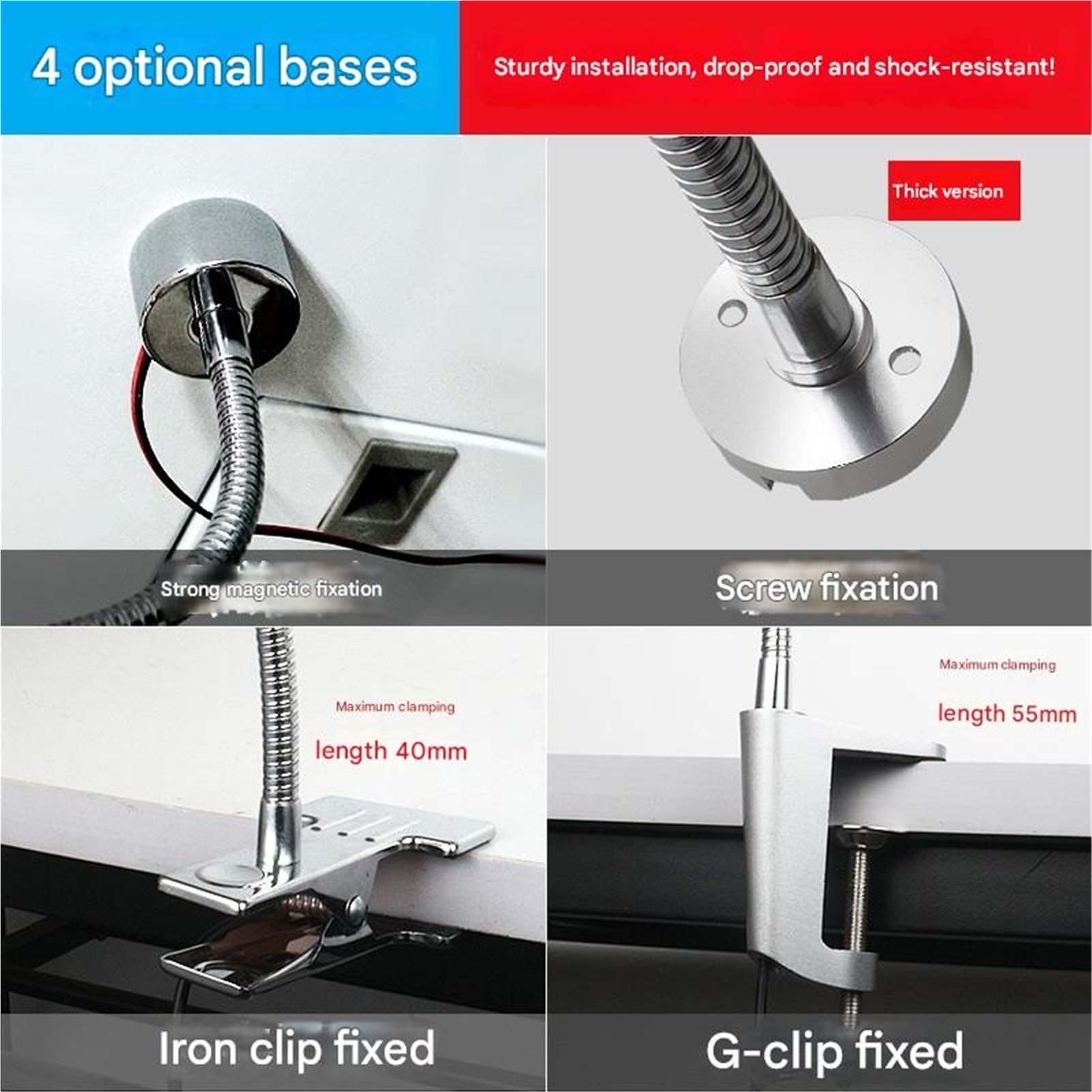 Lavoro 24 V/220 600mm LED Macchina Utensile Luce di Lavoro Tornio Fresatura CNC Illuminazione Magnetica Lampada da Tavolo Flessibile Industriale per Tornio(1W/24V/Strong Magnet)