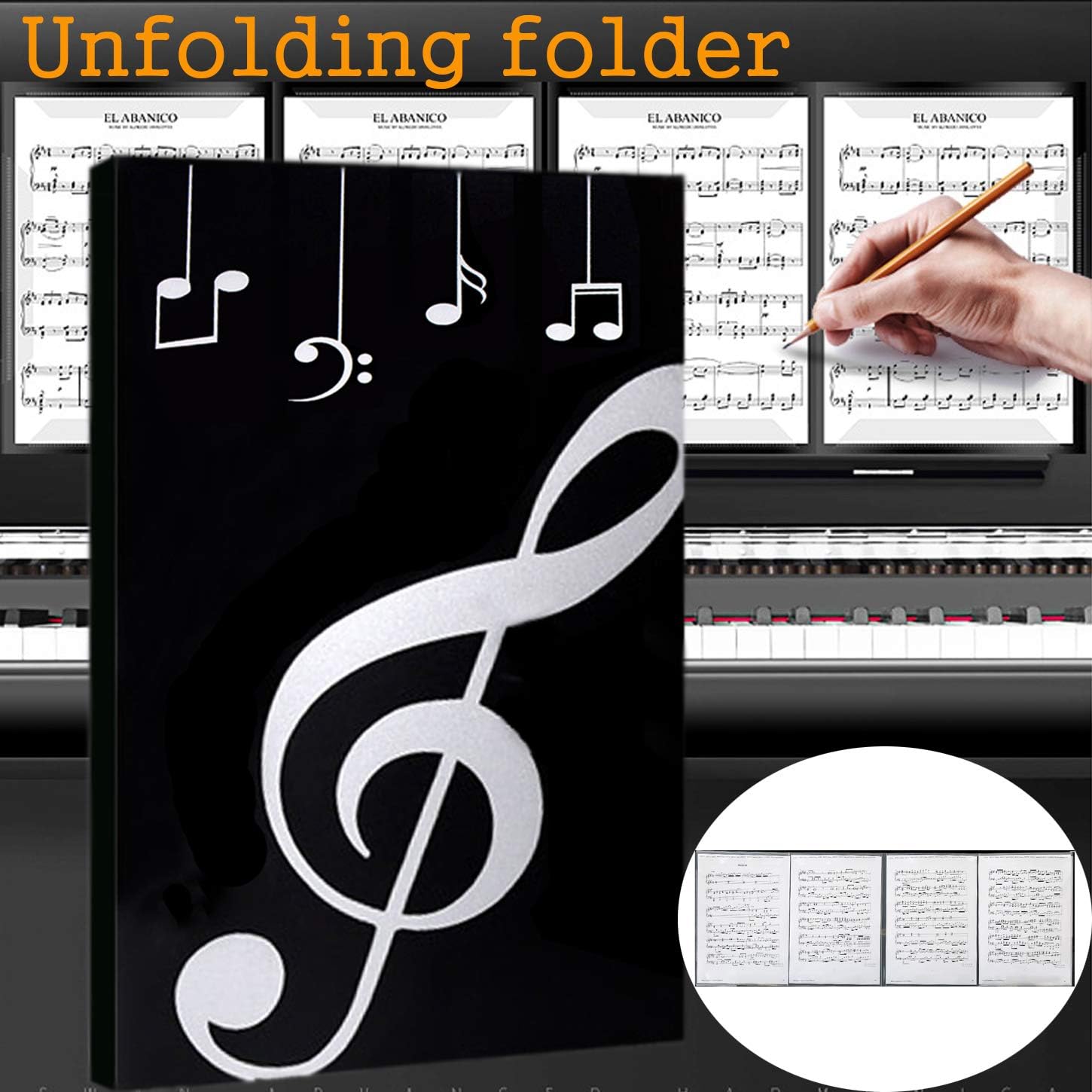 Music Folder Unfolding Folder Sheet Music Folders Holder