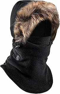 Fleece Balaclava Ski Mask - Winter Face Mask for Men & Women - Face Cover for Extreme Cold Weather Gear Skiing Snowboarding