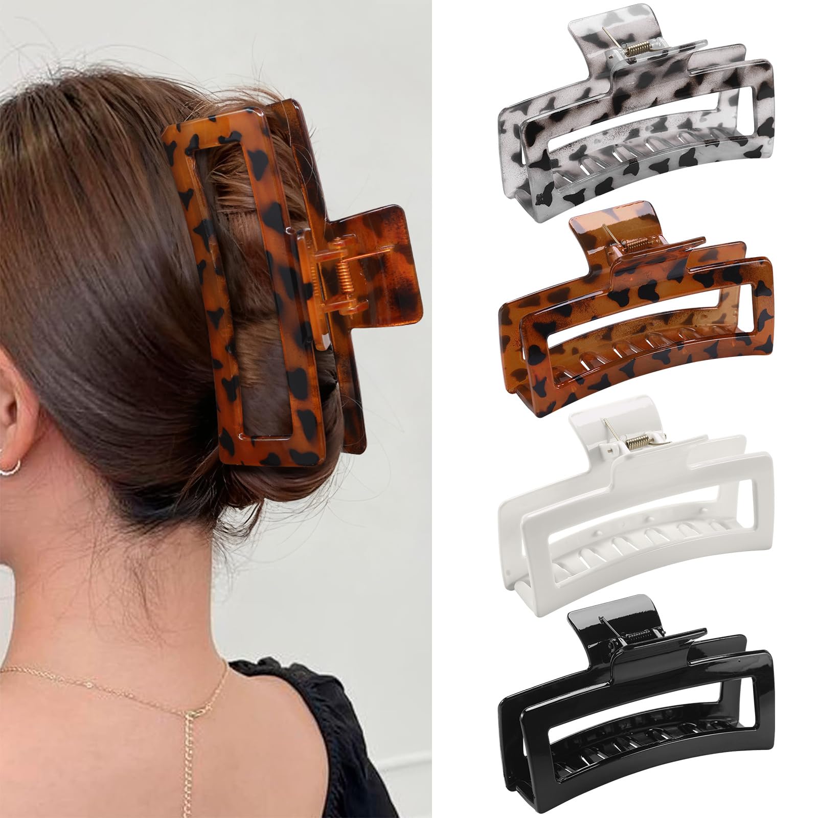 ZYTJ Jumbo Claw Clips - 4 Pack for Thick Hair -12