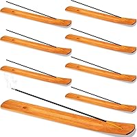 Vista 8 de Handmade Wooden Incense Stick Holder Wood Incense Burner Ash Holder Trays for Sticks Home Utilities Accessories and Buddha Hall(24 Pieces)