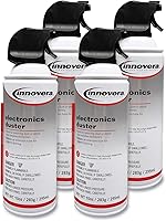 Innovera 10014 Compressed Air Duster Cleaner, 10 oz Cans, 4-Pack - Ozone Safe for Electronics Cleaning