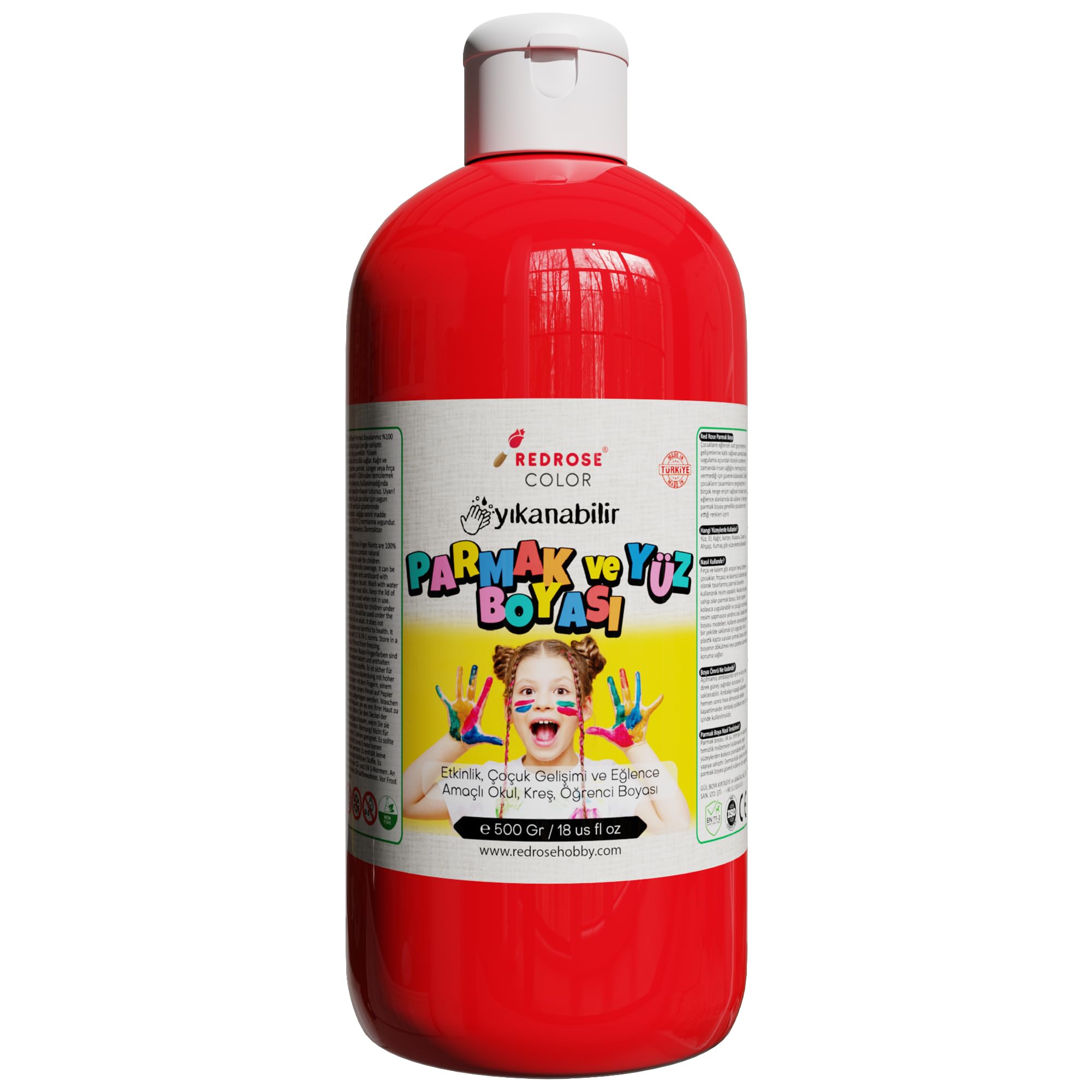 Red Rose Kırmızı Parmak Boyası 500 gr