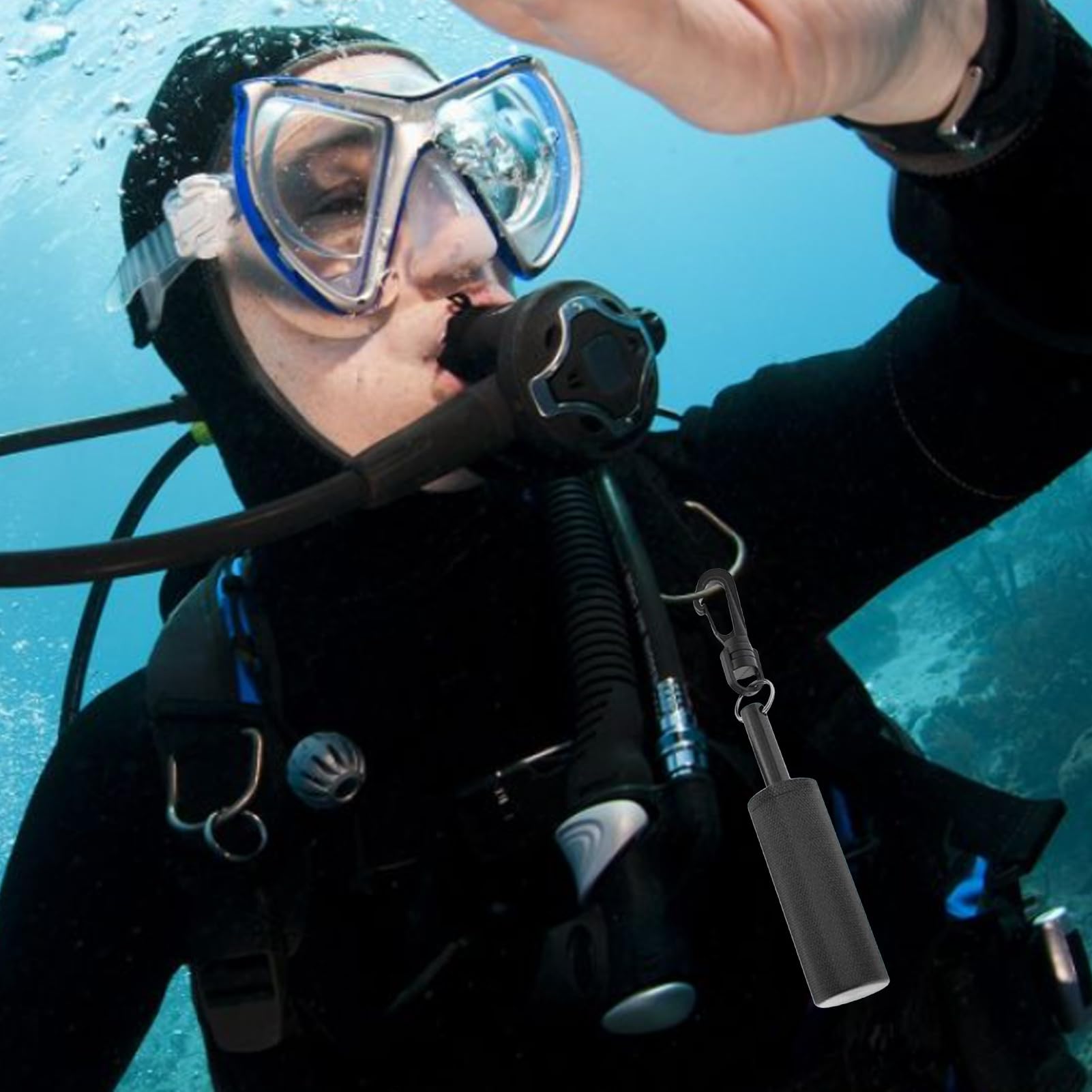 Pointeur De Plongée En Acier Inoxydable 316 Avec Dragonne - Sonde Sous-marine Avec Graduations Pour Signalisation