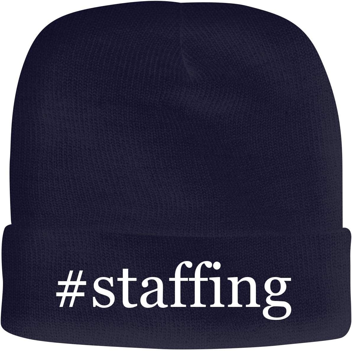 BH Cool Designs #Staffing - Men's Hashtag Soft & Comfortable Beanie Hat Cap
