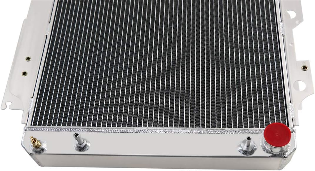 Primecooling 55MM 3 Row Core Aluminum Radiator for Jeep Wrangler TJ YJ w/GM Chevy V8 Swap 1987-2004