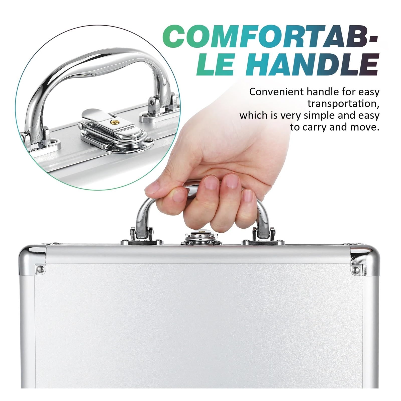 Cassetta Portautensili In Metallo Aluminum Alloy Portable Tool Case | Briefcase For With Lock Small Size Hard Shell Storage Suitcase Instrument
