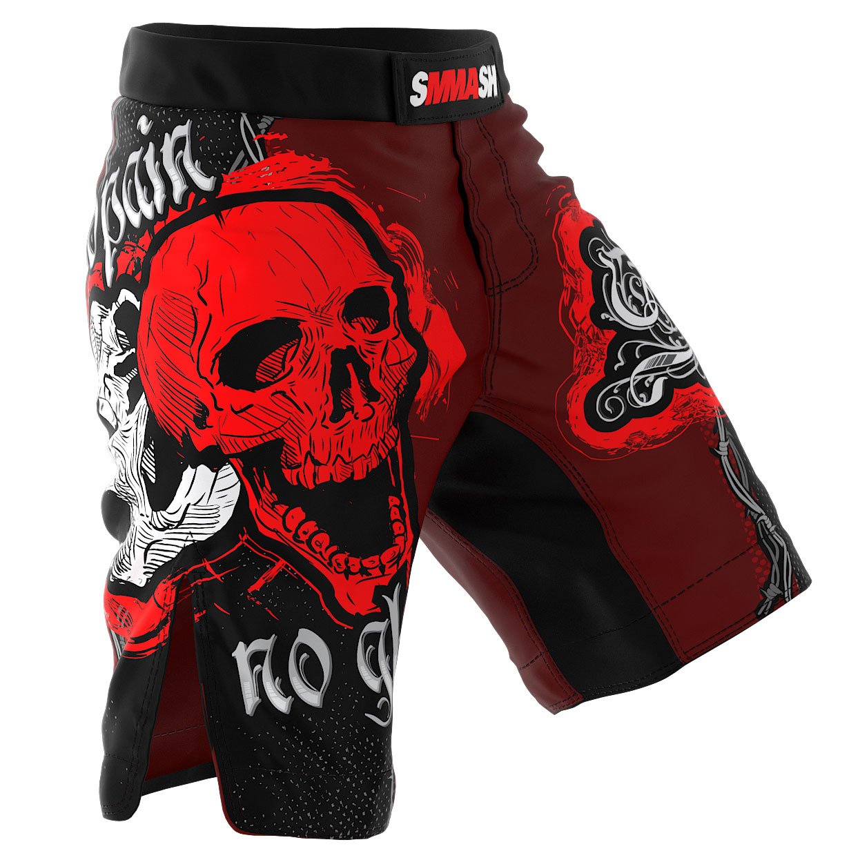 SMMASH Skull Pantalones Cortos para Hombres para Entrenamiento Cruzado (L)