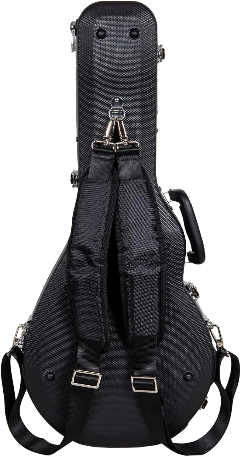 Crossrock, ABS Molded F-Style Mandolin Hard Shell Case, Black (CRA861MFBK)