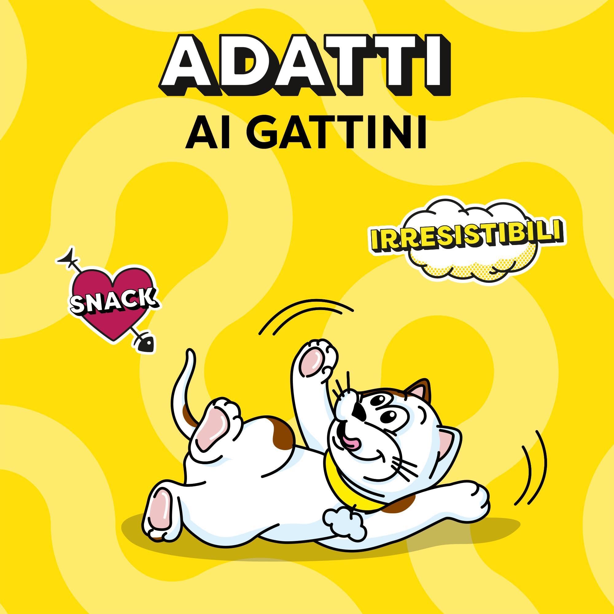 Catisfactions Snack para Gato, Formato de Reserva 700 g con Sabor a Pollo, 2 Tubos Maxi de 350 g Cada uno