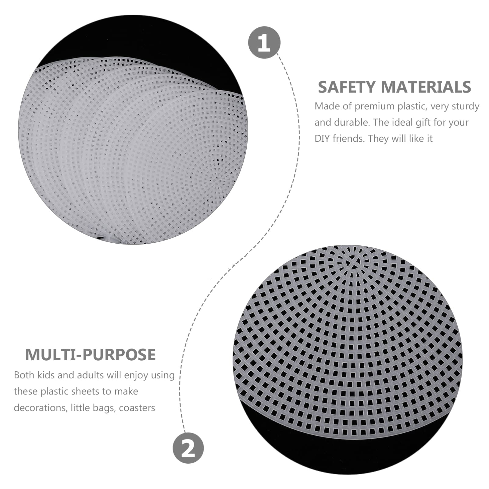 SEWACC 30 Pcs Braided Pack Gasket Stitch Mesh DIY Bag Accessories