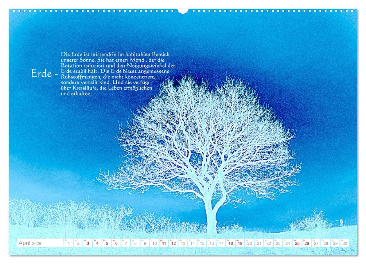 Vermeintliche Gottesbeweise - Nachdenk-Kalender (hochwertiger Premium Wandkalender 2026 DIN A2 quer), Kunstdruck in Hochglanz: Es gibt bisher keine ... werden, sondern nur da. (CALVENDO Glaube)
