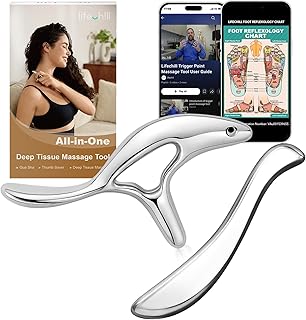 lifechill Metal Massage kit,Stainless Steel Body gua sha Tool,Pressure Point Trigger Point Massage Tool