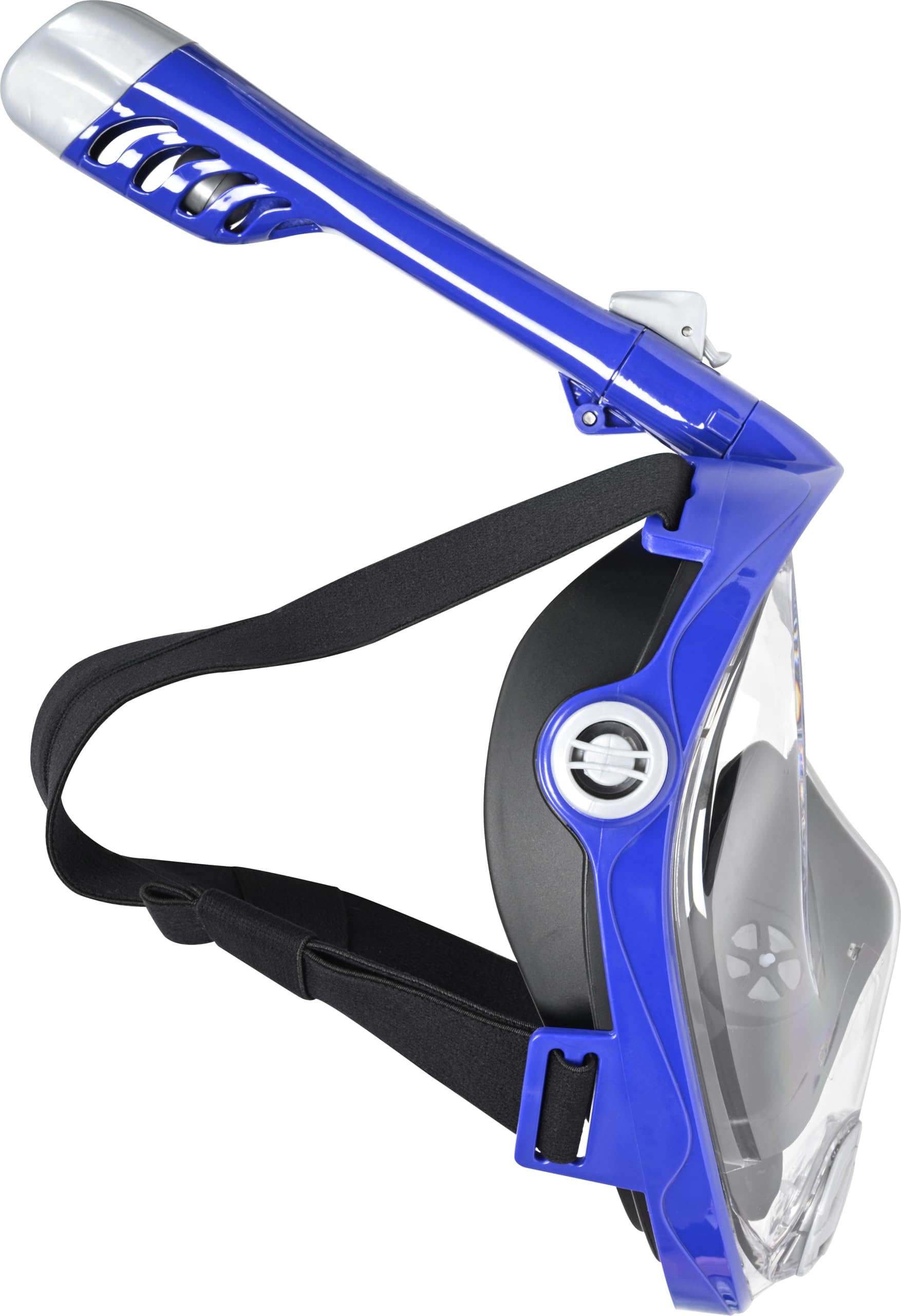 Mares Aquazone Full Face Mask - Masque Intégral Snorkeling Adulte, Jupe Silicone, Tuba Repliable, 3 Tailles