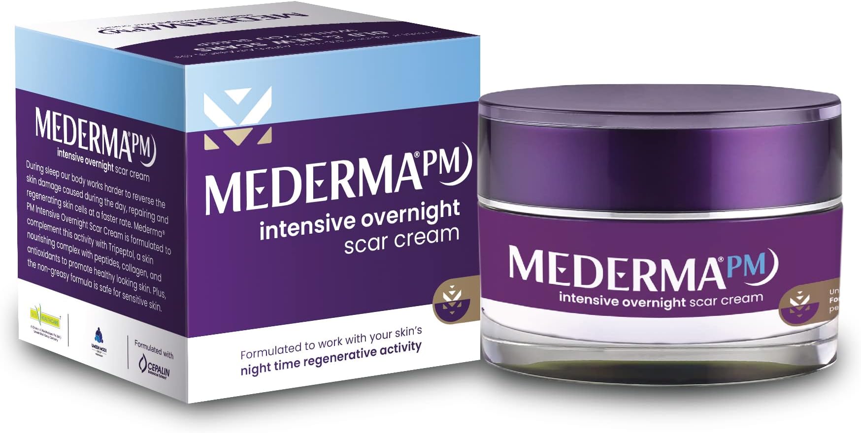 Mederma Intensive Overnight Cream 30g-Works with Skin's Nighttime Regenerative Activity - Once-Nightly Application Is Clinically Shown to Make Scars Smaller & Less Visible
