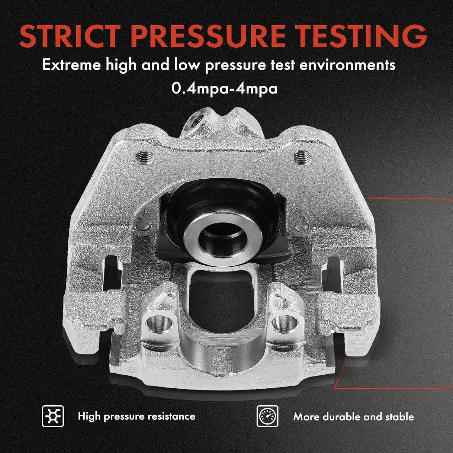 A-Premium Disc Brake Caliper Assembly with Bracket Compatible with Select BMW Models - 330Ci 2001-2006, 330i 2001-2005, X3 2004-2010, E46 E83 Series - Rear Left Driver Side