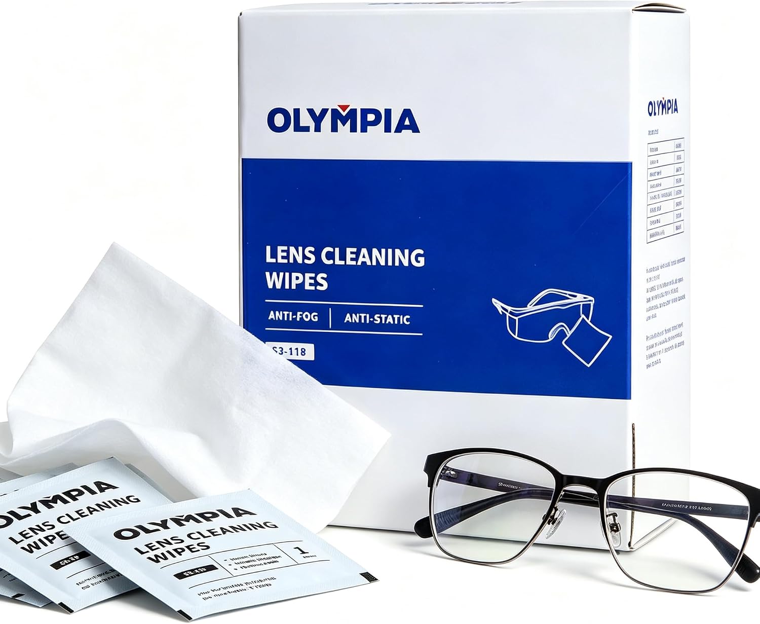 NORTHSKY Lens Wipes for Eyeglasses 100 Count Eyeglass Cleaning Wipes Lens Cleaner Wipes Individually Wrapped Streak-Free & Scratch-Free Lens Cleaner Wipes