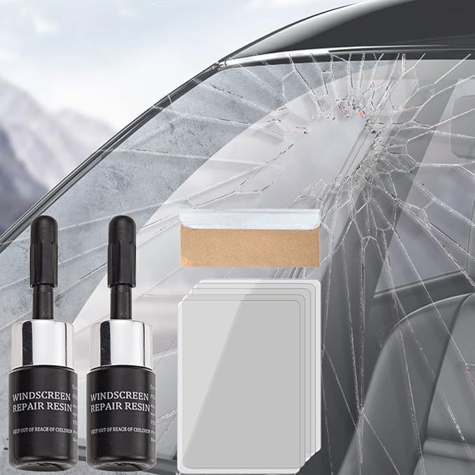 Cracks Gone Glass Repair Kit For Windshields, Sazo Glass