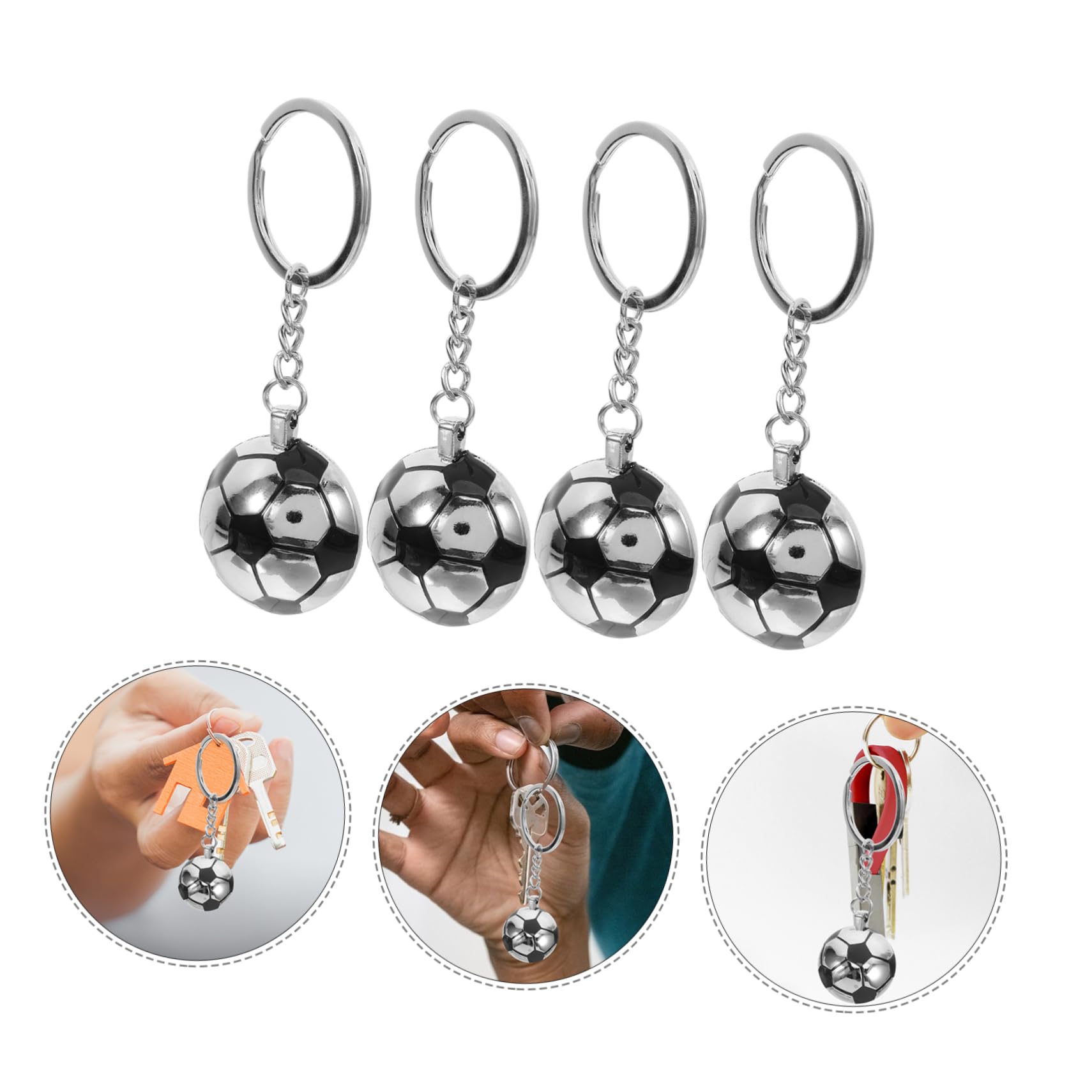 Abaodam 20 Pz portachiavi di calcio palloni antistress da calcio Bomboniere per feste di calcio portachiavi calcio personalizzato portachiavi pallone da calcio adorabile portachiavi