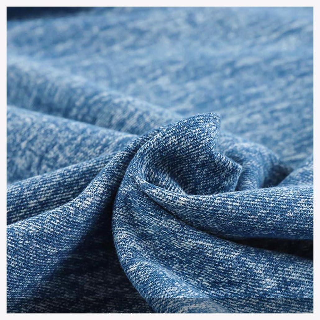 Denim Fabric, 63 Inch Cotton Material for Sewing Quilting Clothes Fabric DIY Craft, Decorative Fabric for Upholstery and Home Accents, Blue(Black,1x1.6M)