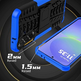 for Samsung Galaxy A36 5G Case with 2 Pack Screen Protector Blue