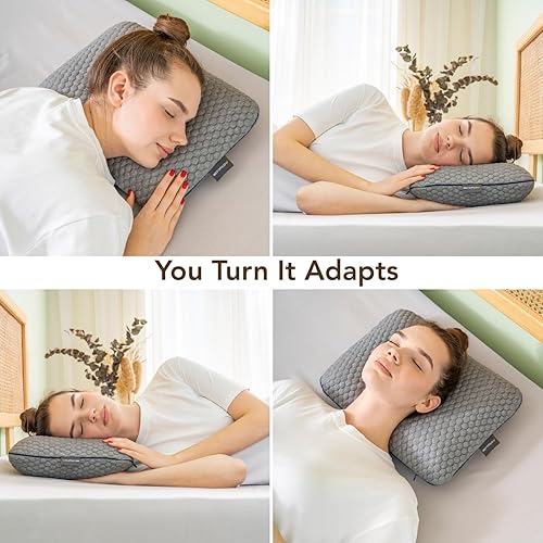 Miniatura 2 de Travel Memory Foam Pillow for Sleeping, Comfortable Camping Pillow, 15.75x11.81x3.94 inches, Easy to Carry Portable Bag, Soft, Breathable, Washable