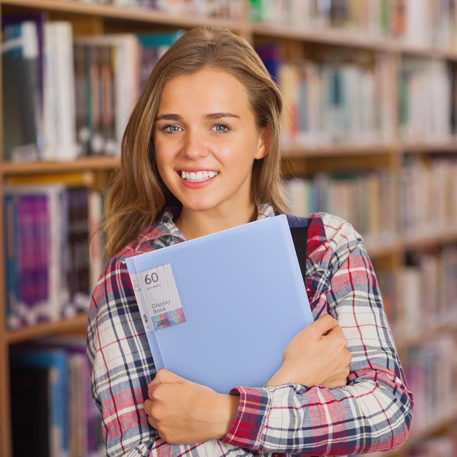 アートポートフォリオ2パック、120ポケット大型ポートフォリオフォルダーディスプレイ60ページ、高耐久アートポートフォリオフォルダー