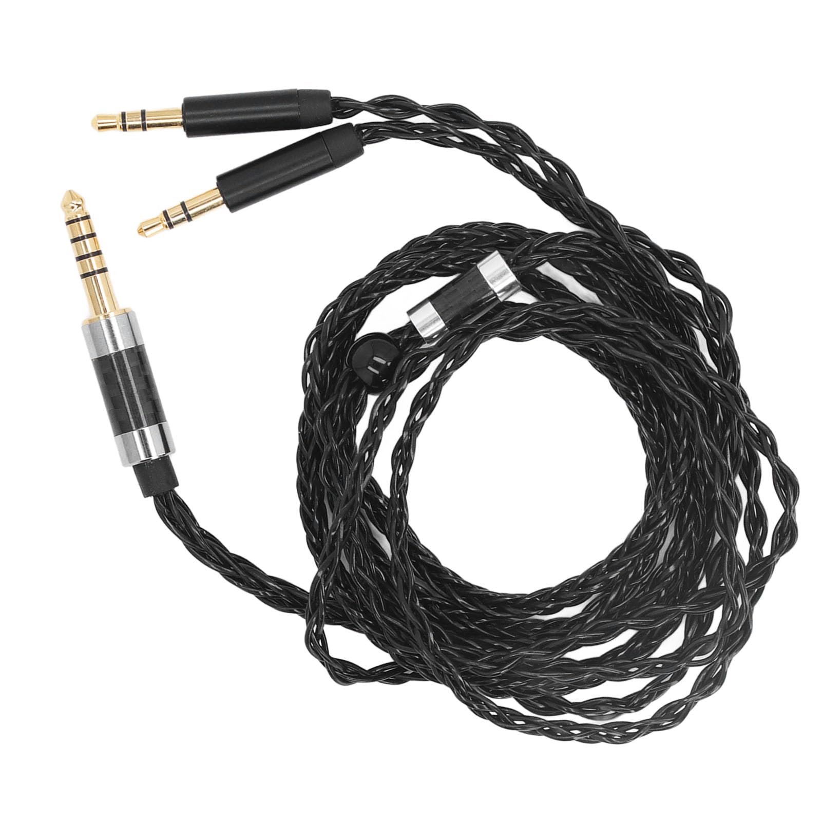 Cable de Auriculares de Repuesto Chapado en Plata de 8 Núcleos para AH D600, Meze 99 Classics, Elear con Cable Balanceado de 4,4 Mm, Cable de Auriculares OFC Profesional de 1,2 M