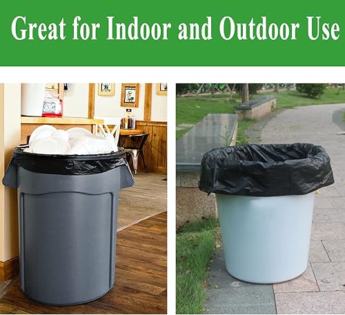 Miniatura 7 de Bolsas de basura de 33 galones, bolsas de basura negras resistentes, versión mejorada, bolsas de basura grandes de 32 x 39 pulgadas, 30 galones, 32