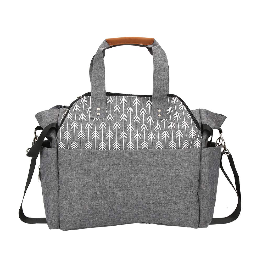 aiterwu Nursing Bag, Multi-Function Diaper Bag, Grey Shopping for Organizing Baby Care-picture-47
