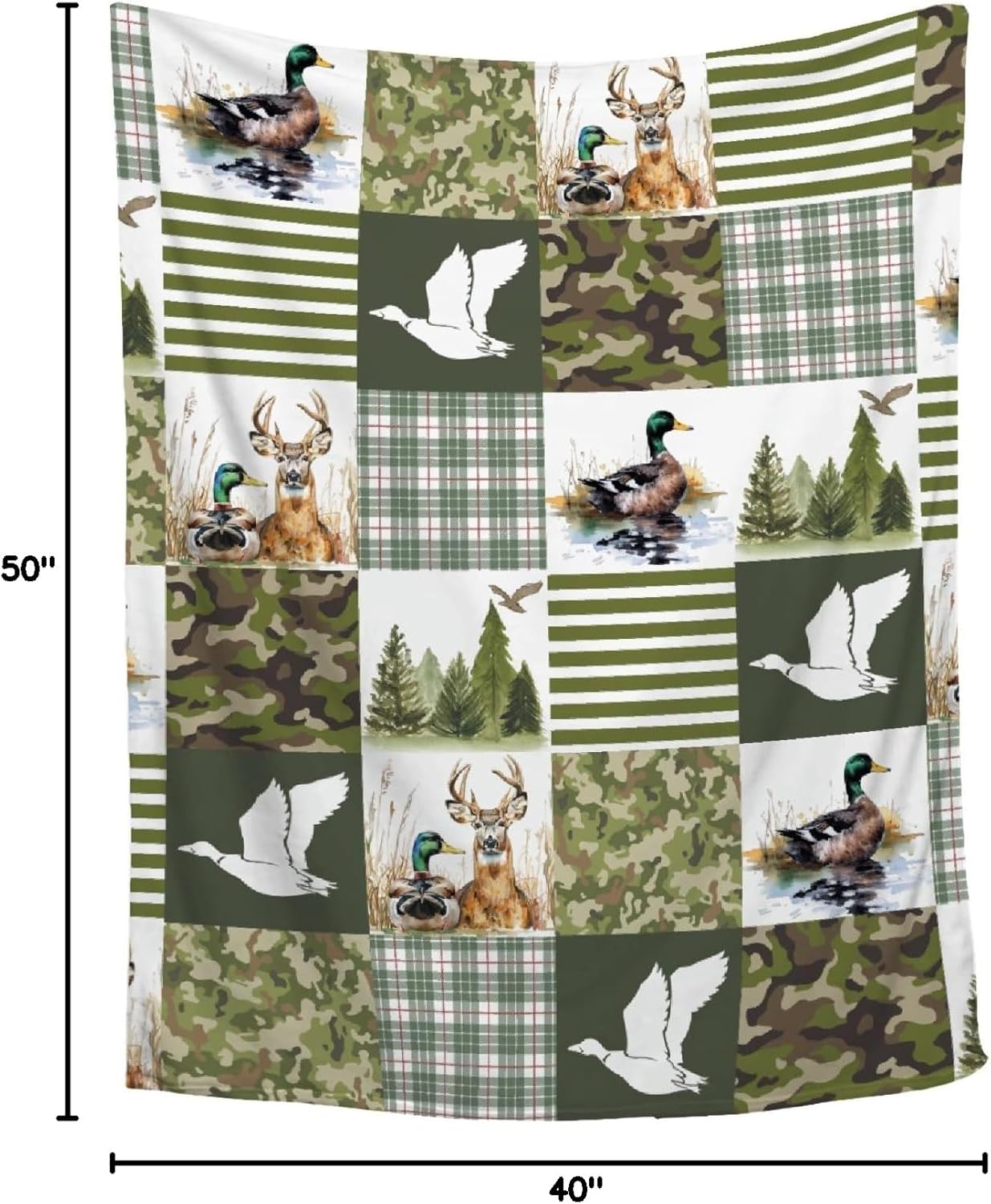 Wild Duck Mallard Throw Blanket, Ultra Soft Flannel Home Decor for Bed Couch Living Room, Duck Lover Gifts, 40"x50" Kids/Throw Size - Image 8